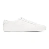 SAINT LAURENT WHITE PYTHON COURT CLASSIC trainers