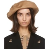 BURBERRY TAN CASHMERE BERET