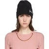 GIVENCHY BLACK WOOL SIGNATURE BEANIE