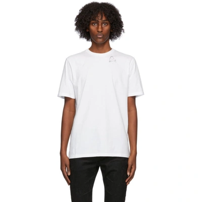 Saint Laurent Heart In Trap T-shirt In White