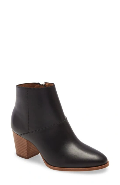 Madewell The Rosie Ankle Boot In Truck Black Leather