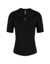 Adidas By Stella Mccartney Truepurpose Perforated Recycled Stretch T-shirt In Black