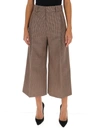 CHLOÉ CHLOÉ CROPPED HOUNDSTOOTH TROUSERS