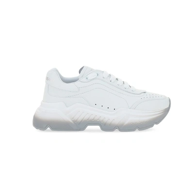 Dolce & Gabbana Daymaster Sneakers In White Leather