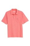 Vineyard Vines Edgartown Pocket Performance Polo In Hibiscus