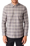 7 DIAMONDS RYDER PLAID TWILL BUTTON-UP SHIRT,SMKF-1288