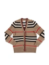 BURBERRY LEETA CARDIGAN IN BEIGE