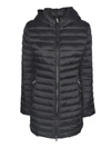 ADD LONG QUILTED DOWN JACKET IN BLACK