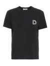 DONDUP EMBROIDERED COTTON T-SHIRT