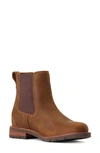 Ariat Wexford Waterproof Chelsea Boot In Weathered Brown Leather
