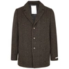 LES DEUX MONTGOMERY CHECKED WOOL-BLEND COAT,3929392