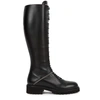 Giuseppe Zanotti Low Heels Boots In Black Leather In Black