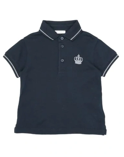 Dolce & Gabbana Babies' Polo Shirts In Dark Blue