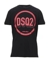 Dsquared2 T-shirts In Black