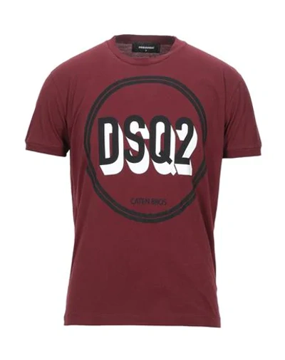 Dsquared2 T-shirts In Maroon
