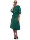 RED VALENTINO EVENING GOWN VERDE/GIALLO POLYESTER WOMAN