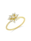 HUEB WOMEN'S LUMINUS 18K YELLOW GOLD & DIAMOND RING,0400093262720