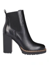 HOGAN HOGAN BLOCK HEEL ANKLE BOOTS