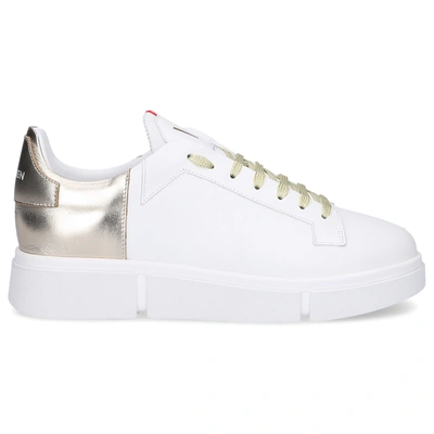 V Design Sneakers White Wpam02 In White,gold