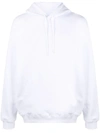Msgm Logo-print Pullover Hoodie In White