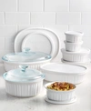 CORNINGWARE FRENCH WHITE 18-PC. BAKEWARE SET