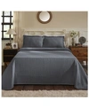 Superior Medallion Jacquard Matelasse Bedspread Set In Gray