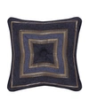 J Queen New York Woodstock Decorative Pillow, 18" X 18" In Indigo