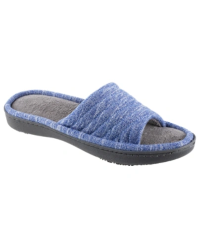 Isotoner Signature Isotoner Women's Space Knit Andrea Slide Slipper, Online Only In Sapphire