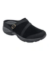 Easy Spirit Meander Clog In Black Suede