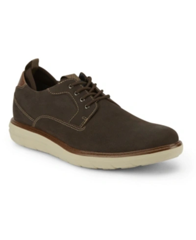 Dockers Men's Cabot Dress Casual Lace Up Oxford Men's Shoes In Chocolate