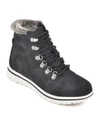 Cliffs By White Mountain Faux Fur Lined Lace-up Boot In Black