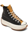 Converse Women's Run Star Hike Leather Platform Sneaker Boots From Finish Line In Black, Saffron Yellow