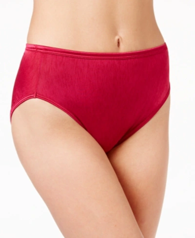 Vanity Fair Illumination Hi-cut Brief Underwear 13108, Also Available In Extended Sizes In Red