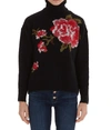 RED VALENTINO EMBROIDERED ROSES ALPACA SWEATER,11580939