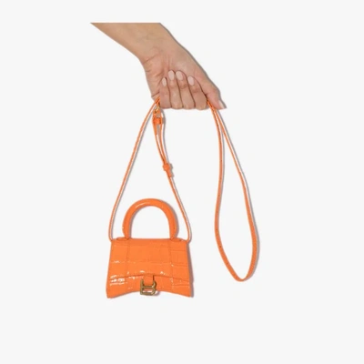 Balenciaga 'hourglass' Mini-tasche In Orange