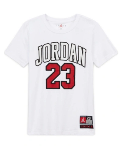 Jordan Kids' Little Boys 23 Logo T-shirt In White/red