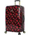 Betsey Johnson 26" Check-in Spinner In Covered Roses