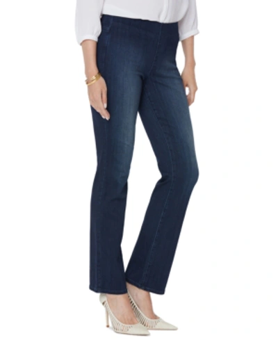 Nydj Marilyn Sure Stretch Denim Straight-leg Jeans In Clean Honour