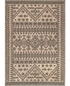 NULOOM KANDACE OWDN24C BROWN 6'3" X 9' OUTDOOR AREA RUG