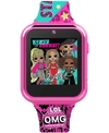 Accutime Kid's Omg Multicolored Silicone Touchscreen Smart Watch 46x41mm In Pink
