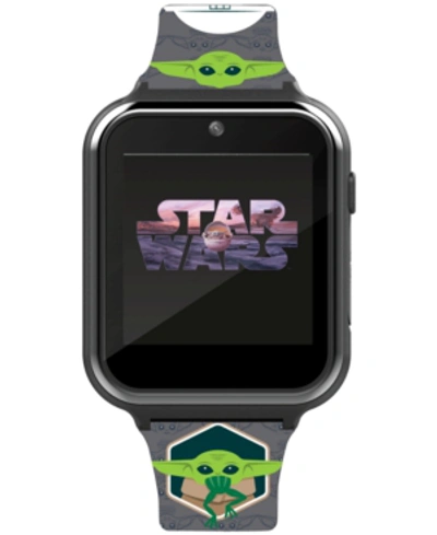 Accutime Kid's Star Wars Baby Yoda Gray Silicone Strap Smart Watch 46x41mm