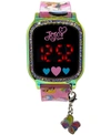 ACCUTIME KID'S JOJO SIWA PINK SILICONE STRAP TOUCHSCREEN WATCH 36X33MM