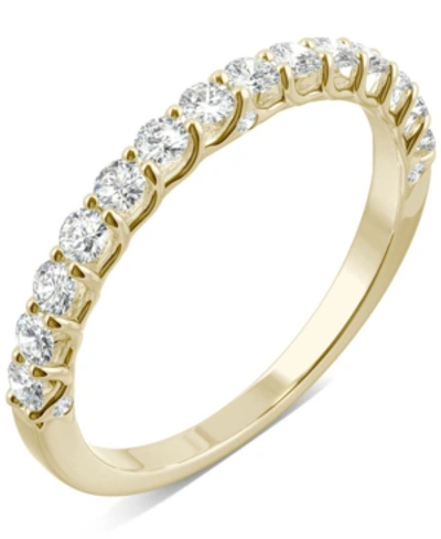 Charles & Colvard Moissanite Wedding Band (3/8 Ct. T.w. Dew) In 14k White, Yellow Or Rose Gold In Yellow Gold