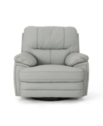 Noble House Elodie Recliner In Light Grey