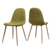 Noble House Caden Dining Chairs (set Of 2) In Green