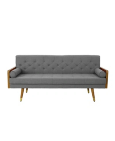 Noble House Jalon 72" Sofa In Grey