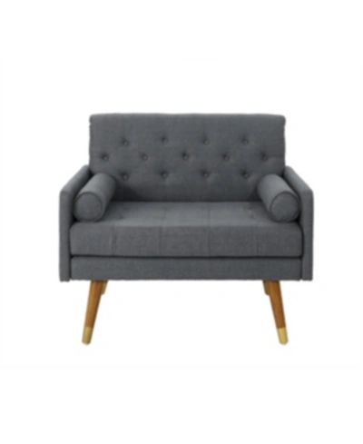 Noble House Eugene Club Chair In Dark Gray