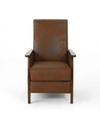 Noble House Madalyn Recliner In Brown