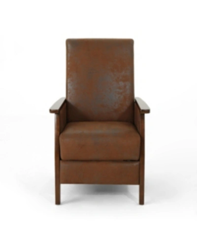Noble House Madalyn Recliner In Brown