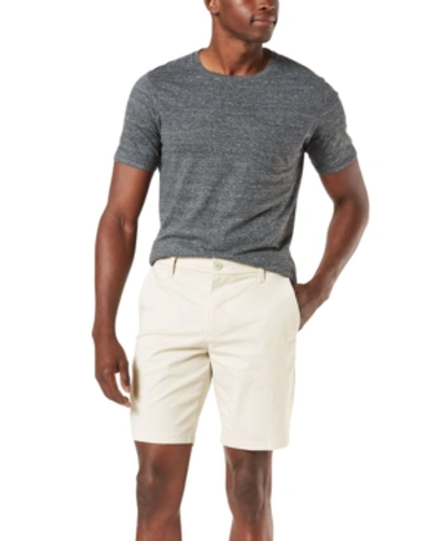 Dockers Men's Ultimate Supreme Flex Stretch Solid 9" Shorts In Porcelain